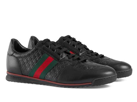 scarpe gucci nere basse uomo|gucci sneakers sale.